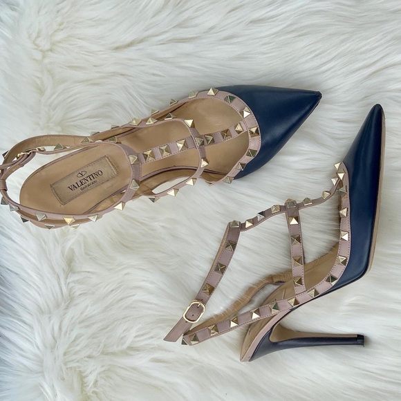 Valentino Shoes - Valentino Blue Rockstud Heels sz. 40/ US 10